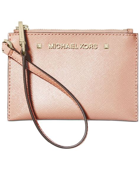 michael kors karla leather wristlet|Michael Kors oversized wallet.